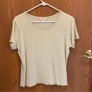 ⛄️ Mint Green Christopher & Banks top, sz Large Petite